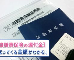 自賠責保険還付金イメージ