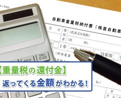 重量税還付金イメージ