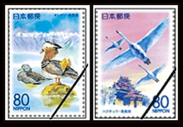 中国5県の鳥切手