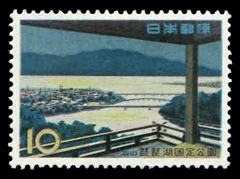 琵琶湖切手