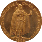 オーストリア フランツ・ヨーゼフ1世 雲上の女神 治世60周年記念 100コロナ金貨