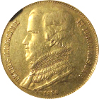 1850年 ブラジル ペドロ2世 20,000レイス金貨