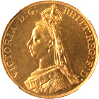 イギリス-5ポンド金貨-ヴィクトリア・ジュビリー