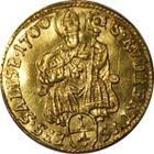 神聖ローマ帝国 オーストリア ザルツブルク 1736年 ダカット金貨