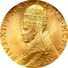 バチカン-1950-100リラ-ピウス12世-「Holy-Year」(聖年)-金貨