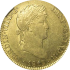 1820年-ペルー-フェルナンド7世-8エスクード金貨
