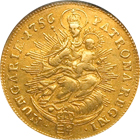ハンガリー 1765KB マリア・テレジア 2ダカット 金貨
